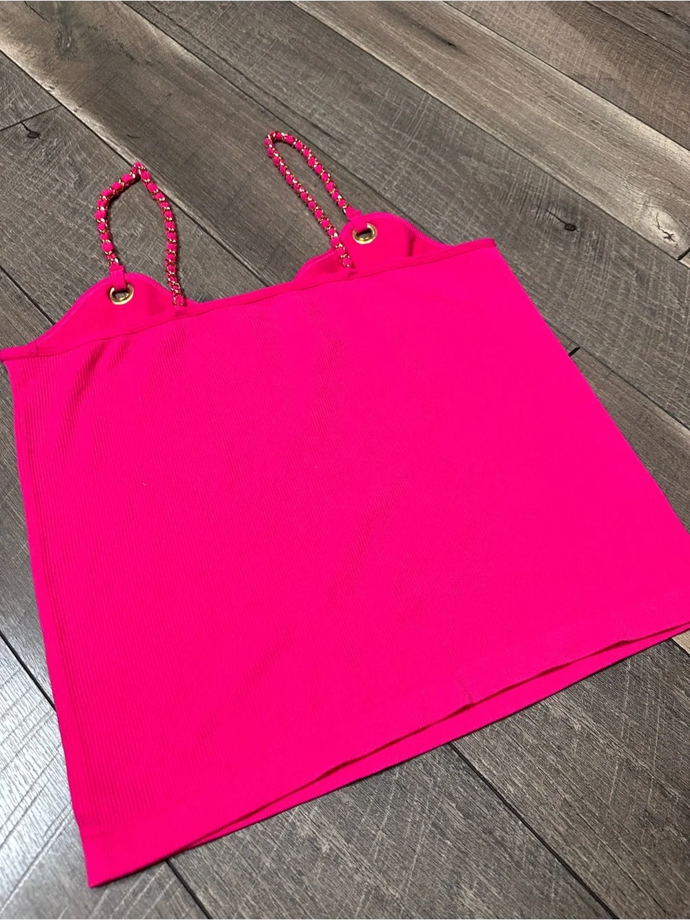 Fct Chain Strappy Ribbed Tank Top - Picture 6 of 6